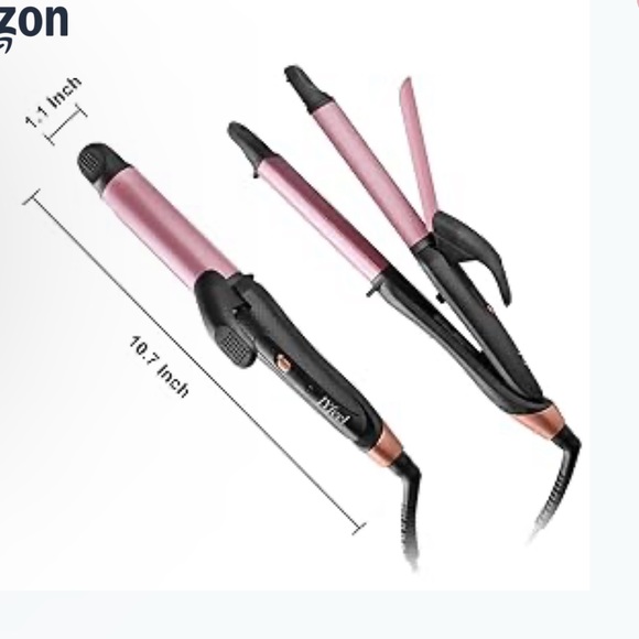 2 in 1 Travel Curling Flat Iron - Picture 2 of 8